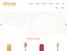 Tablet Screenshot of islandpops.com